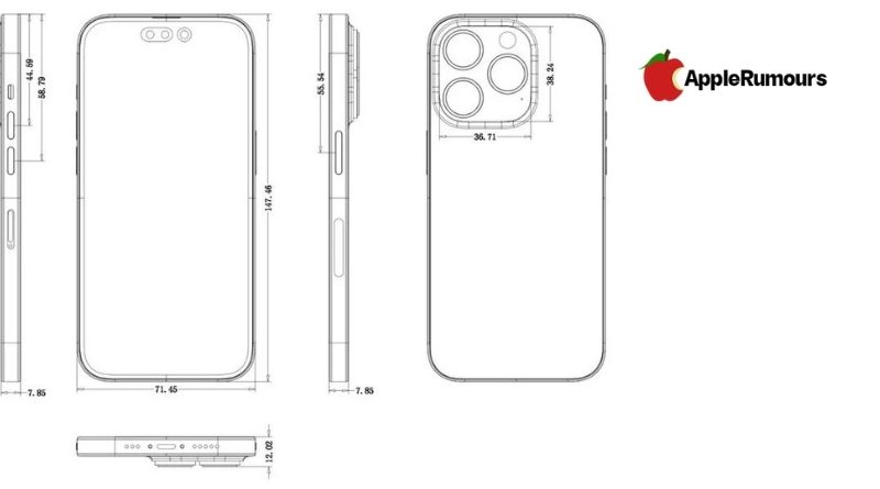 iPhone 14  Pro: Complete Specs and Design Leaks-Scematics-2