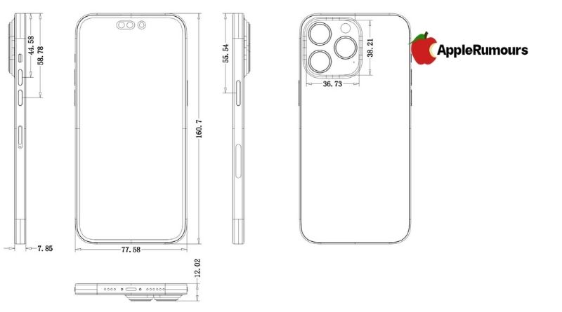 iPhone 14  Pro: Complete Specs and Design Leaks-Scematic