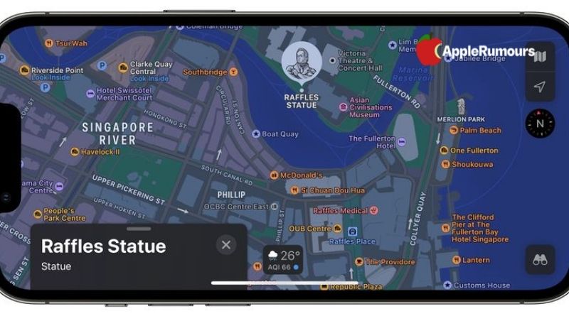 Germany and Singapore are now added to Apple Maps-singapore map