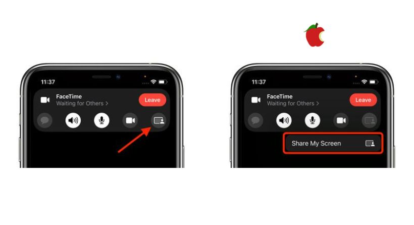 iOS 15.1 How to Share Your Screen on a FaceTime Call-2