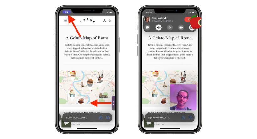 iOS 15.1 How to Share Your Screen on a FaceTime Call-3