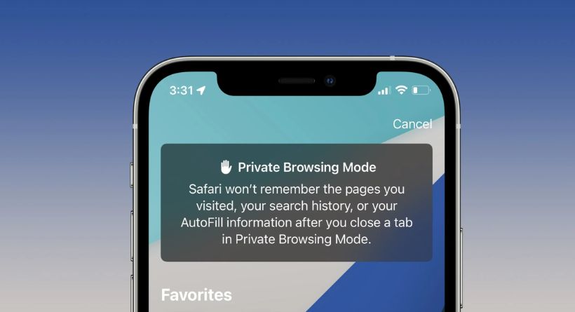 Switch to iPhone Private Browsing in Safari with iOS 15